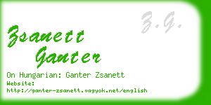 zsanett ganter business card